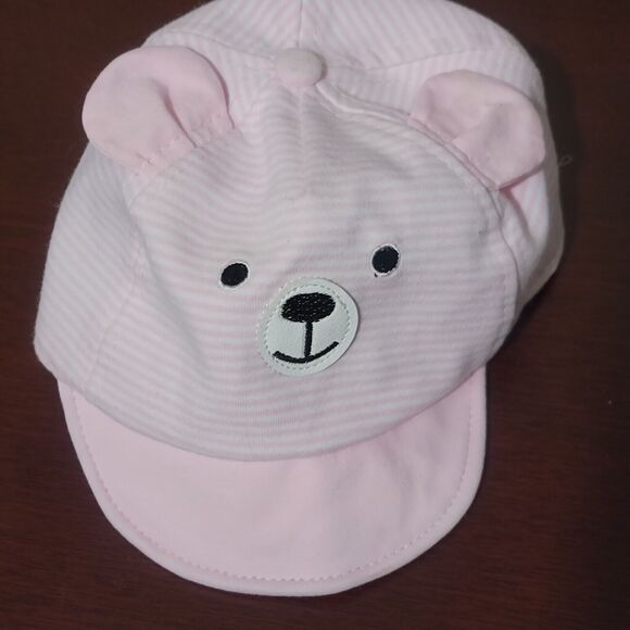 Toddler Girl Winter Hat And Mittens Bundle Pink Beanie w Ears, Teddy Bear (GW) - Picture 9 of 12